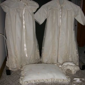 Infant Christening Gown Set-Off-White
